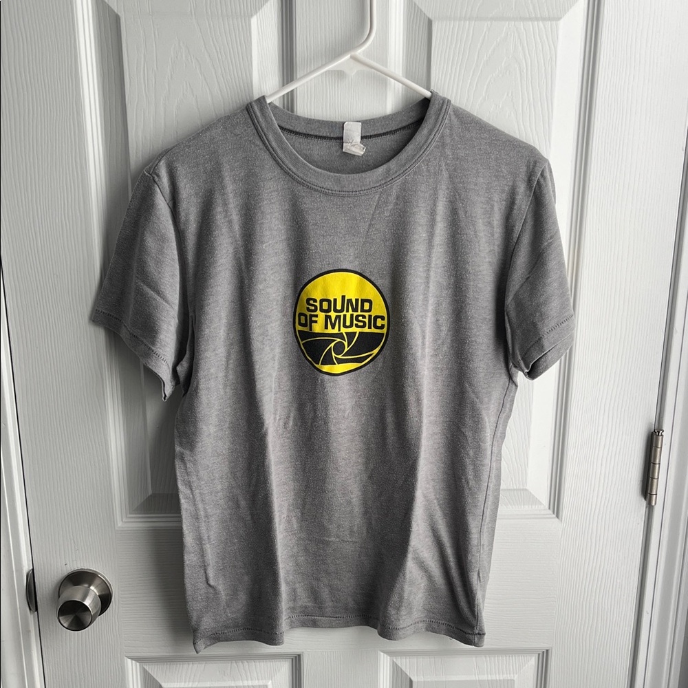 Gray T-Shirt with Sound of Music Logo Best Buy 50 Years Size Small